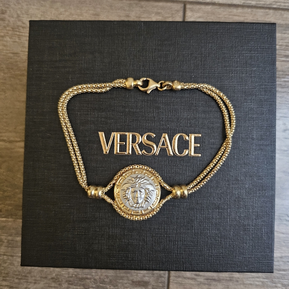 Versace Medusa 14k bracelet